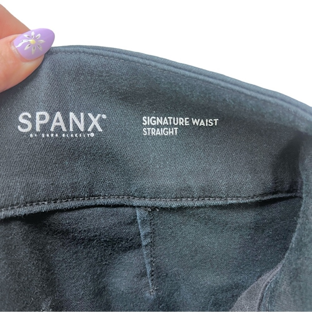 Spanx Signature Waist Straight Leg Jean in Very Black Sz 30 - Picture 6 of 12